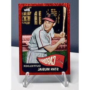2023 Topps Archives Red Hot Foil #138b Stan Musial Inverted Image Cardinals /50